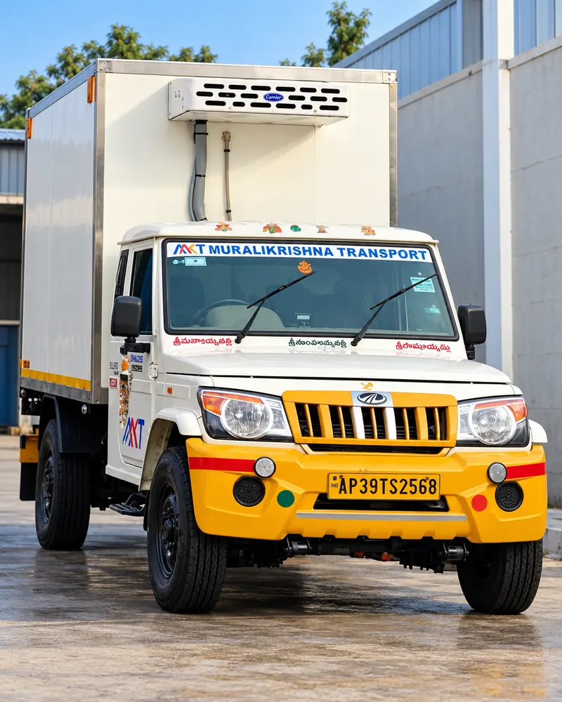 MKT refrigerated truck with a front-mounted cooling unit
